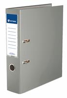 Lever arch file, 75 mm, A4, PP/cardboard, with metal shoe, VICTORIA OFFICE, grey